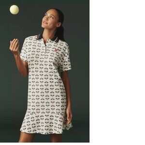 Tretorn x Anthropologie Flare Polo Mini Dress size L new with tag white color